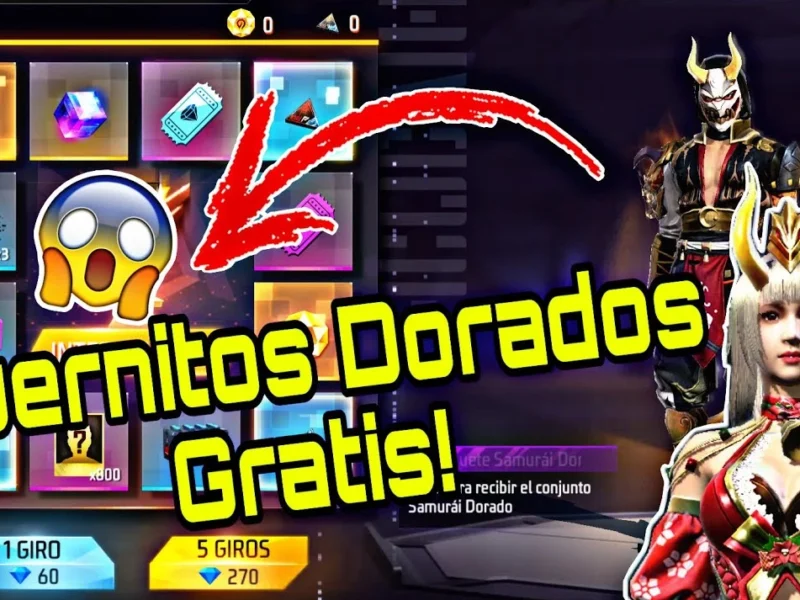 Cuernitos dorados en Free Fire